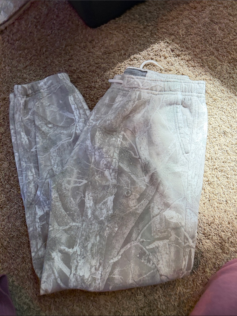 Abercrombie & Fitch Light Gray Camouflage Joggers